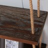 Armen Living 20" Conrad Industrial Pine Wood Floating Wall Shelf in Gray and Walnut Finish 003