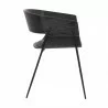 Bronte Wood and Metal Contemporary Dining Room Chairs Set of 2 05 - Bronte Wood and Metal Contemporary Dining Room Chairs Set of 2 05