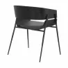 Bronte Wood and Metal Contemporary Dining Room Chairs Set of 2 03 - Bronte Wood and Metal Contemporary Dining Room Chairs Set of 2 03