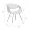 Butterfly Mid-Century Dining Chair in Walnut Finish and Green Fabric 03