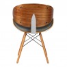 Armen Living Cassie Mid-Century Dining Chair In Walnut Wood And Faux Leather 02