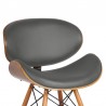 Armen Living Cassie Mid-Century Dining Chair In Walnut Wood And Faux Leather 05