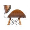 Armen Living Cassie Mid-Century Dining Chair In Walnut Wood And Faux Leather 09