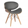Armen Living Cassie Mid-Century Dining Chair In Walnut Wood And Faux Leather 03