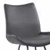 Armen Living Coronado Contemporary Counter Height Barstool In Brushed Gray Powder Coated Finish And Gray Faux Leather 004 - Armen Living Coronado Contemporary Counter Height Barstool In Brushed Gray Powder Coated Finish And Gray Faux Leather 004
