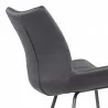 Armen Living Coronado Contemporary Counter Height Barstool In Brushed Gray Powder Coated Finish And Gray Faux Leather 005 - Armen Living Coronado Contemporary Counter Height Barstool In Brushed Gray Powder Coated Finish And Gray Faux Leather 005