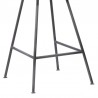 Armen Living Coronado Contemporary Counter Height Barstool In Brushed Gray Powder Coated Finish And Gray Faux Leather 006