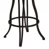 Armen Living Celeste Counter Height Metal Swivel Barstool In Bandero Espresso Fabric And Auburn Bay Finish 005