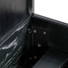 Armen Living Carnaby Platform Bed Frame In Black Brushed Oak Wood 09