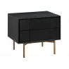 Armen Living Carnaby 2 Drawer Nightstand in Black Brushed Oak and Bronze 02 - Armen Living Carnaby 2 Drawer Nightstand in Black Brushed Oak and Bronze 02
