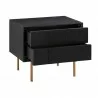 Armen Living Carnaby 2 Drawer Nightstand in Black Brushed Oak and Bronze 05 - Armen Living Carnaby 2 Drawer Nightstand in Black Brushed Oak and Bronze 05