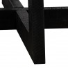 Chester Modern Concrete and Acacia Round Coffee Table - Leg Detail