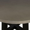 Armen Living Chester Modern Concrete And Acacia Round Dining Table In Medium Gray Concrete 05