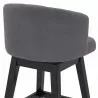 Armen Living Celine Counter Height Wood Swivel Tufted Barstool In Espresso Finish 007 - Armen Living Celine Counter Height Wood Swivel Tufted Barstool In Espresso Finish 007
