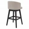 Armen Living Celine Counter Height Wood Swivel Tufted Barstool In Espresso Finish 003 - Armen Living Celine Counter Height Wood Swivel Tufted Barstool In Espresso Finish 003