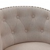 Armen Living Celine Counter Height Wood Swivel Tufted Barstool In Espresso Finish 007