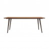 Armen Living Coco Rustic Oak Wood Dining Table In Balsamico 03