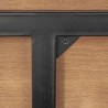 Armen Living Coco Rustic Oak Wood Dining Table In Balsamico 05