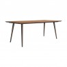 Armen Living Coco Rustic Oak Wood Dining Table In Balsamico 01