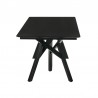 Cortina 79" Mid-Century Modern Black Wood Dining Table with Black Legs 04