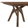 Cortina 79" Mid-Century Modern Walnut Wood Dining Table with Walnut Legs 03