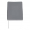 Armen Living Copen Contemporary Dining Chair In Brushed Stainless Steel And Gray Faux Leather - Set of 2 03