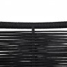 Armen Living Clip Indoor Outdoor Stackable Steel Dining Chair With Black Rope - Set of 2 012