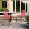 Armen Living Clip Indoor Outdoor Stackable Steel Dining Chair With Black Rope - Set of 2 02