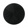 Cirque 54" Round Mid-Century Modern Pedestal Black Wood Dining Table - Table Top