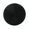 Cirque 54" Round Mid-Century Modern Pedestal Black Wood Dining Table - Table Top - Cirque 54" Round Mid-Century Modern Pedestal Black Wood Dining Table - Table Top