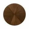 Cirque 54" Round Mid-Century Modern Pedestal Walnut Wood Dining Table - TableTop - Cirque 54" Round Mid-Century Modern Pedestal Walnut Wood Dining Table - TableTop