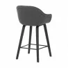 Armen Living Crimson Faux Leather And Wood Bar And Counter Height Stool In Gray 003 - Armen Living Crimson Faux Leather And Wood Bar And Counter Height Stool In Gray 003