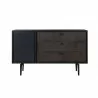 Armen Living Cross Solid Oak and Metal 3 Drawer Dresser- Front - Armen Living Cross Solid Oak and Metal 3 Drawer Dresser- Front