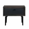 Armen Living Cross Solid Oak And Metal Nightstand In Dark Gray 04 - Armen Living Cross Solid Oak And Metal Nightstand In Dark Gray 04