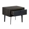 Armen Living Cross Solid Oak And Metal Nightstand In Dark Gray 05 - Armen Living Cross Solid Oak And Metal Nightstand In Dark Gray 05