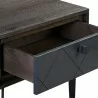 Armen Living Cross Solid Oak And Metal Nightstand In Dark Gray 03 - Armen Living Cross Solid Oak And Metal Nightstand In Dark Gray 03