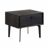 Armen Living Cross Solid Oak And Metal Nightstand In Dark Gray 01 - Armen Living Cross Solid Oak And Metal Nightstand In Dark Gray 01