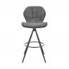 Armen Living Catalina Counter Height Bar Stool In Charcoal Fabric And Black Finish 002