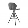 Armen Living Catalina Counter Height Bar Stool In Charcoal Fabric And Black Finish 004