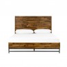 Armen Living Cusco Rustic Acacia Platform King or Queen Bed In Antique Acacia 04
