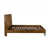 Armen Living Cusco Rustic Acacia Platform King or Queen Bed In Antique Acacia 07