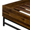 Armen Living Cusco Rustic Acacia Platform King or Queen Bed In Antique Acacia 09