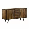 Cusco Acacia Rustic Buffet Cabinet - Angled - Cusco Acacia Rustic Buffet Cabinet - Angled