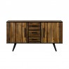 Armen Living Cusco Acacia Rustic Buffet Cabinet Front