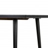 Cusco Acacia Rustic Dining Table - Leg Close-Up