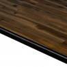 Cusco Acacia Rustic Dining Table - Edge Close-Up