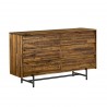 Cusco Rustic Acacia 6 Drawer Dresser - Angled