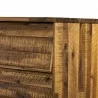 Cusco Rustic Acacia 6 Drawer Dresser - Side Close-Up - Cusco Rustic Acacia 6 Drawer Dresser - Side Close-Up