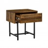 Armen Living Cusco Rustic Acacia Single Drawer Night stand In Antique Acacia 01