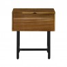 Armen Living Cusco Rustic Acacia Single Drawer Night stand In Antique Acacia 05